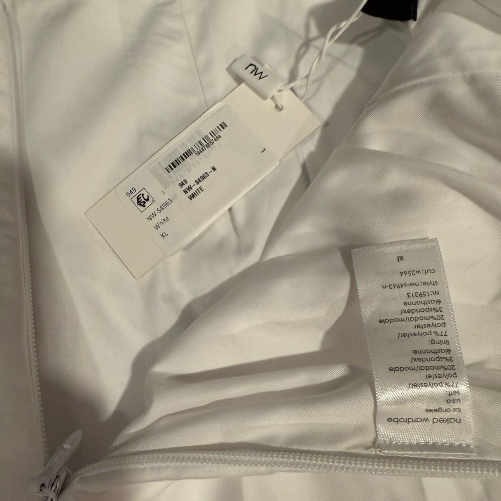 New Naked Wardrobe Shirting Pleated Miniskirt with tag - Picture 6 of 7